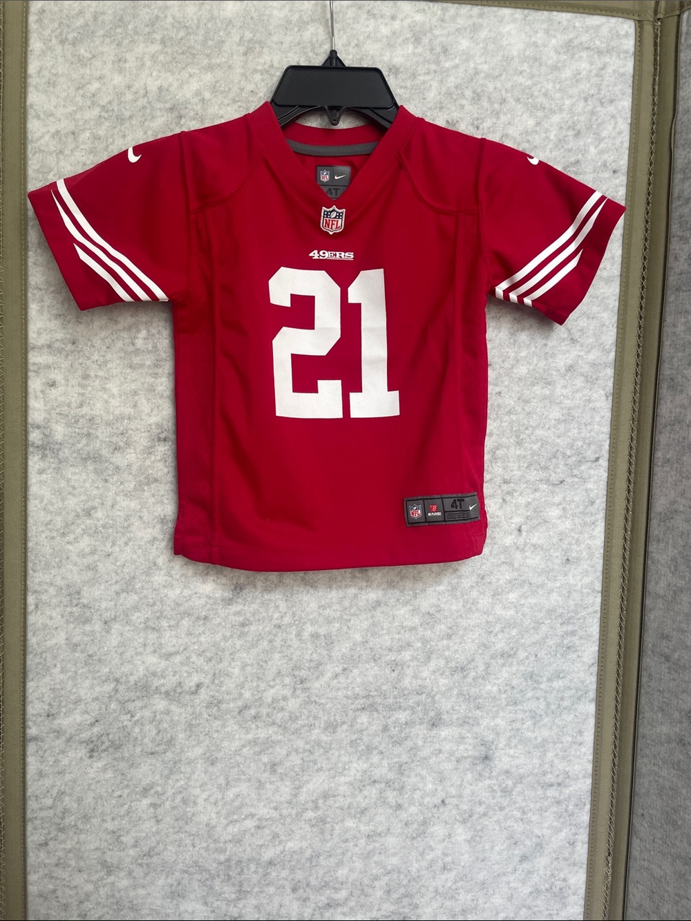 Nike Kids' Red Football Jersey with Number 21 NWOT